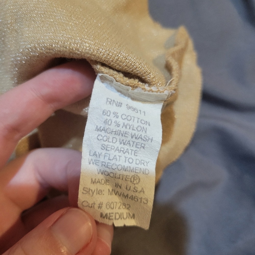 Shameless Tan And White Y2k Feminine Lacey Romantic Sparkly Top | Medium - Picture 7 of 8